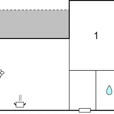 アパート 1 Bedroom In
